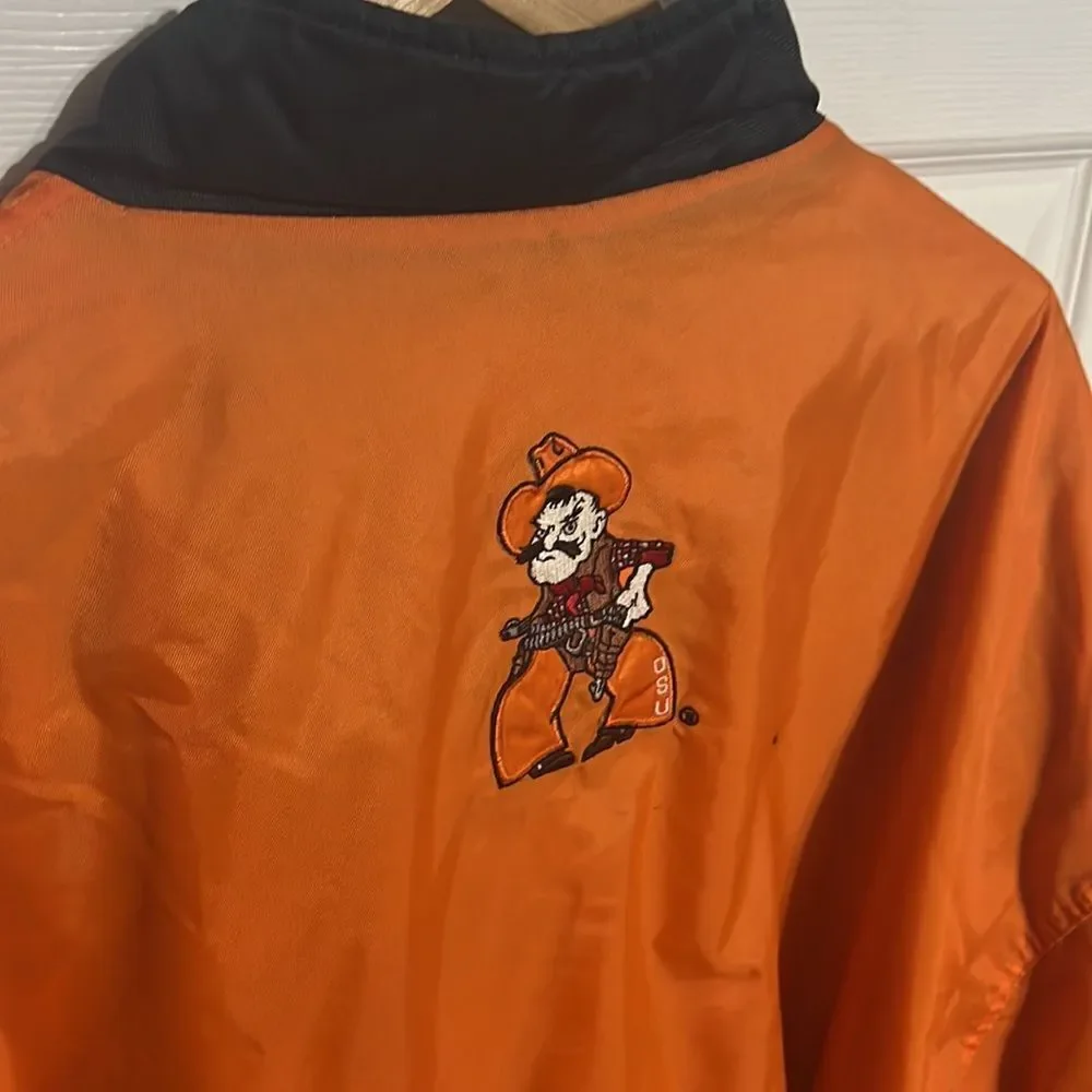 🔥🏈 True Vintage OKLAHOMA STATE COWBOYS Pro Player Lined Performance Jacket EUC